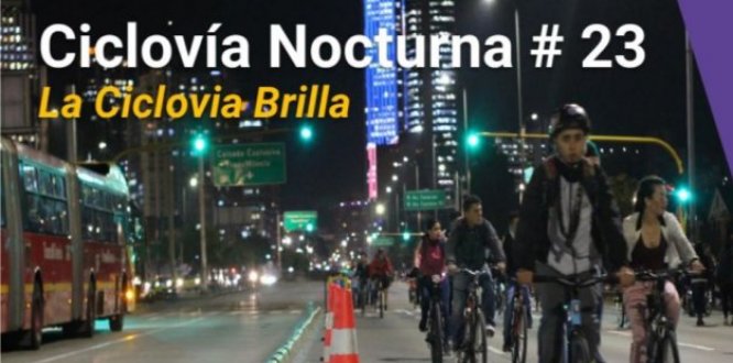 Después de dos años regresa la Ciclovía Nocturna a Bogotá Después de dos años regresa la Ciclovía Nocturna a Bogotá