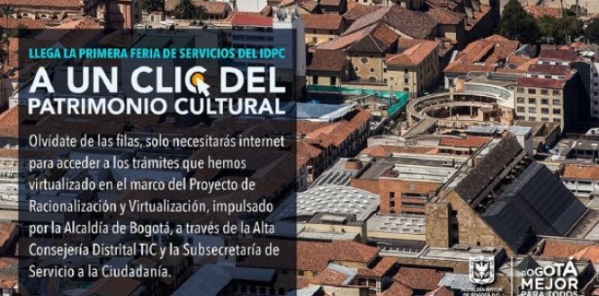 Primera feria de servicios del  Instituto Distrital de Patrimonio Cultural