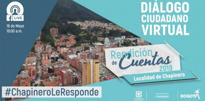 Participe este próximo sábado 16 de mayo en Diálogo Ciudadano de Chapinero 