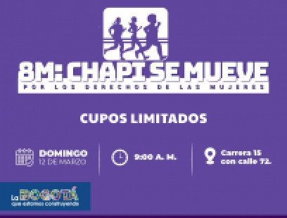 8M: Chapi se mueve por los derechos de las mujeres