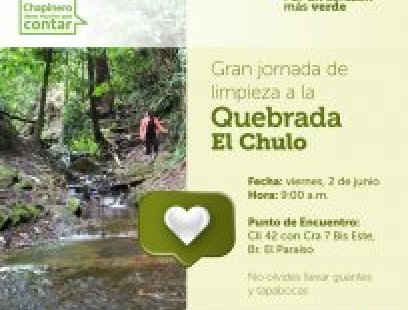 Gran jornada de limpieza en la quebrada El Chulo - Semana Ambiental