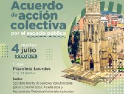 Firma del pacto de Acción Colectiva por la Plazoleta Lourdes 